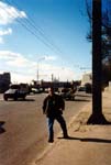 Jim in Moscow with the Kremlin in the background